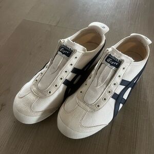 Onitsuka Tiger by Asics Cream and Black Sneakers